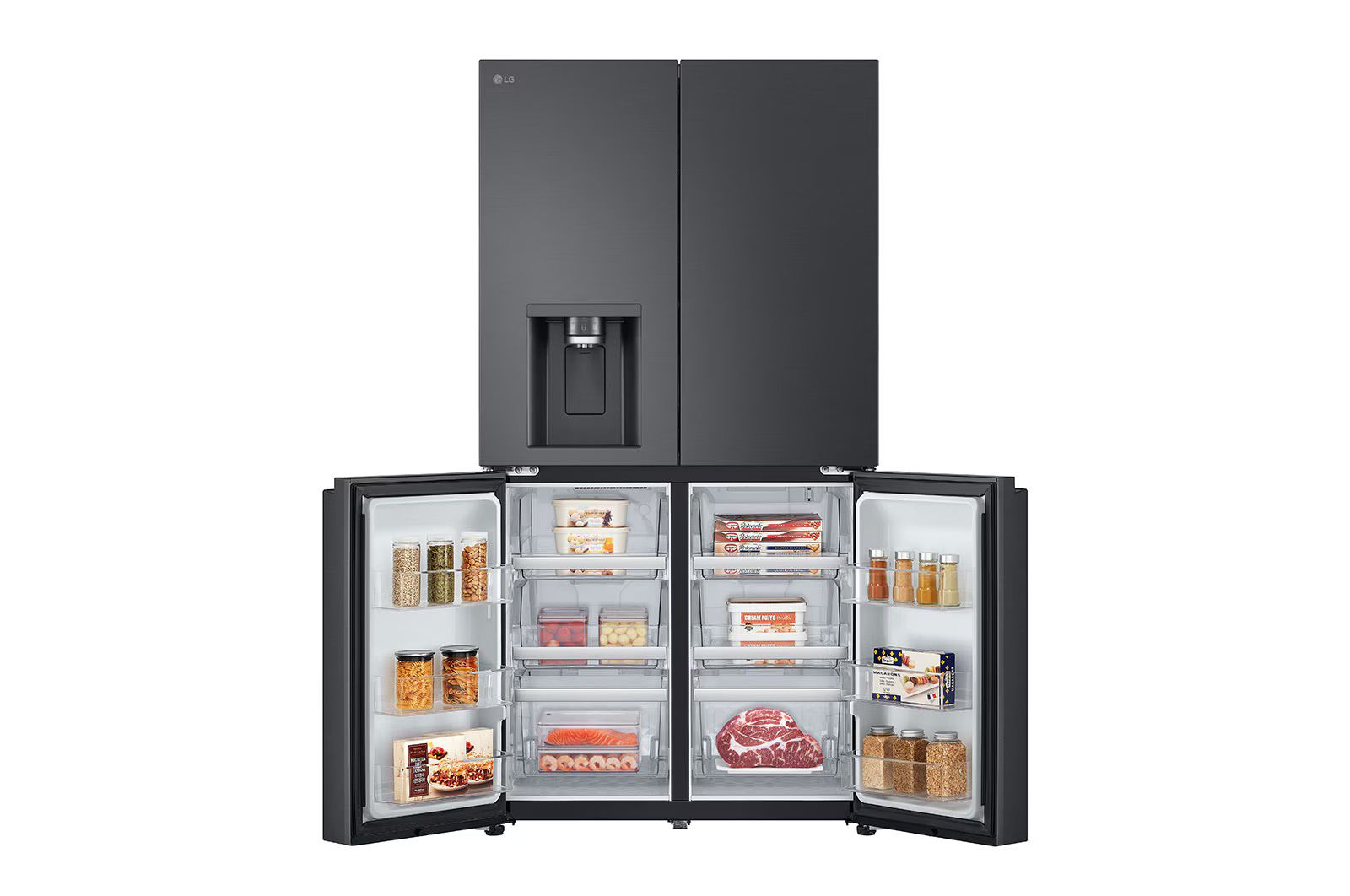 מקרר 4 דלתות LG GR-930BDIS נפח 842 ליטר | התקן שבת | ThinQ | נירוסטה מושחרת | יבואן רשמי – תמונה 7