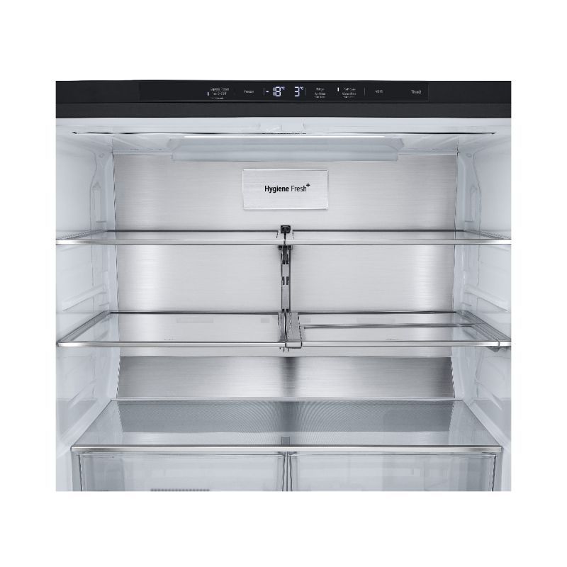 מקרר 4 דלתות מקפיא תחתון LG GR-930BINS נירוסטה מושחרת 842 ליטר | יבואן רשמי