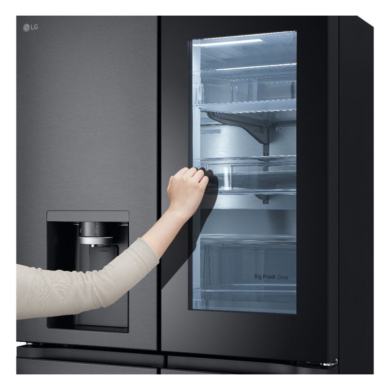 מקרר 4 דלתות מקפיא תחתון LG GR-930BINS נירוסטה מושחרת 842 ליטר | יבואן רשמי – תמונה 6
