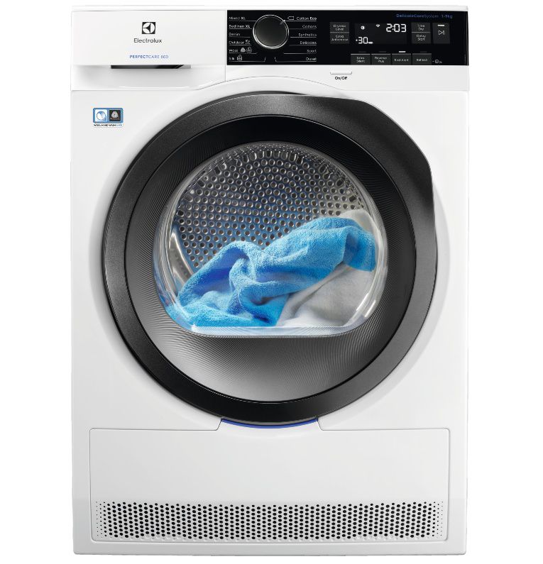 מייבש כביסה קונדנסור 9 ק"ג Electrolux EW8H2966TBM HeatPump יבואן רשמי