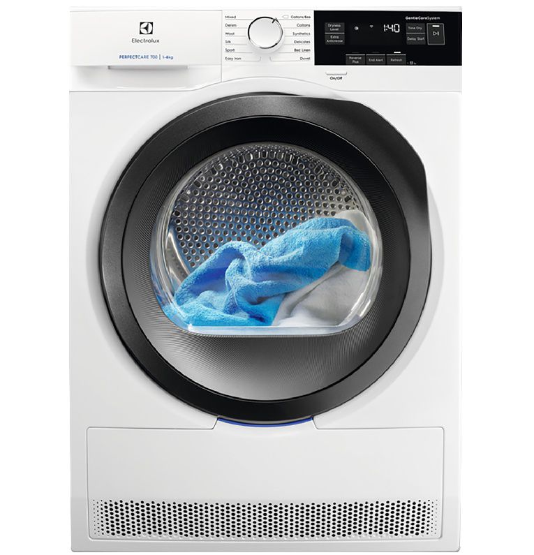 מייבש כביסה קונדנסור 8 ק"ג Electrolux EW7H3863RBM HeatPump יבואן רשמי