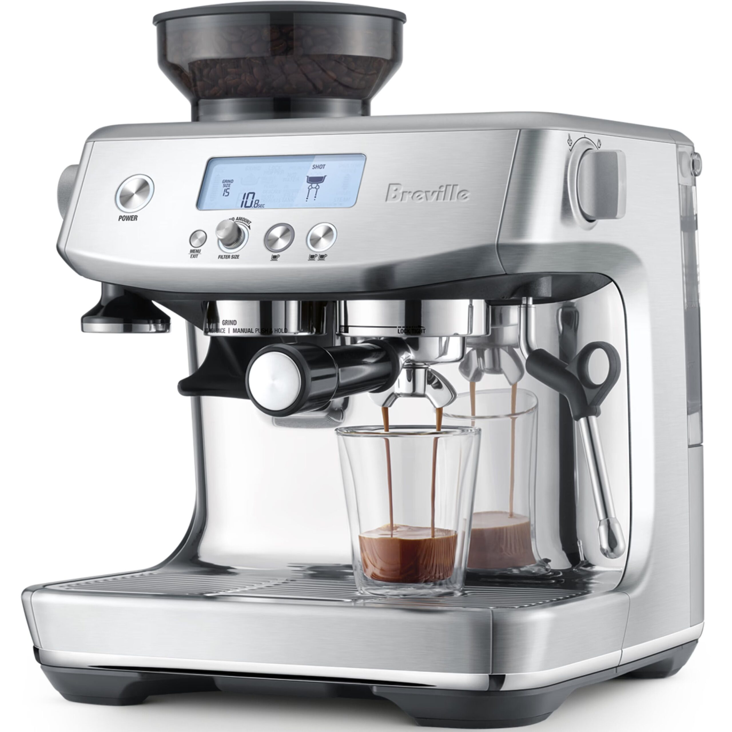 Breville Barista Pro BES878 – מכונת אספרסו ביתית עם מטחנה מובנית וחימום מיידי ThermoJet | יבואן רשמי-משלוח מהיר – תמונה 2