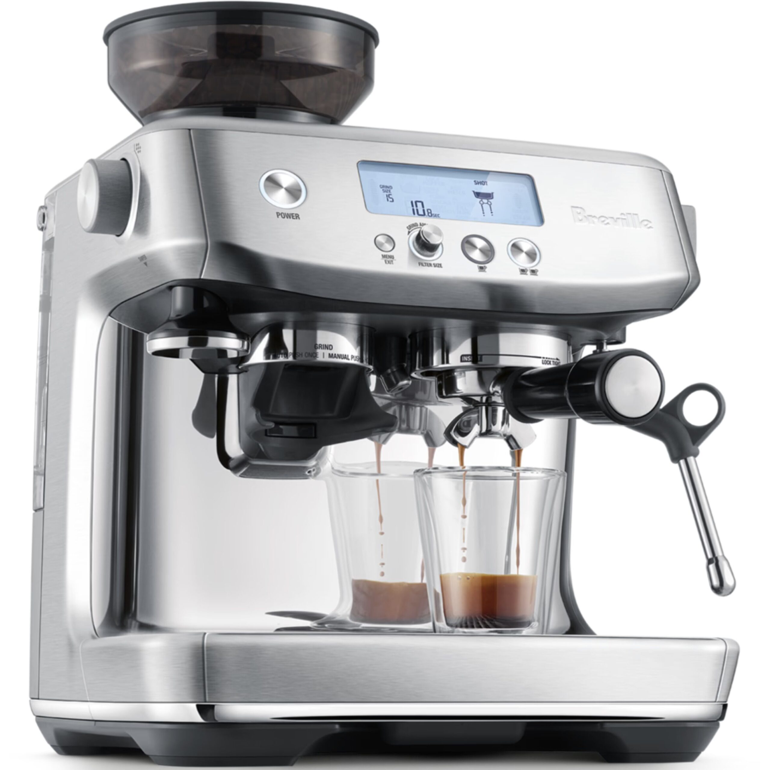 Breville Barista Pro BES878 – מכונת אספרסו ביתית עם מטחנה מובנית וחימום מיידי ThermoJet | יבואן רשמי-משלוח מהיר – תמונה 5