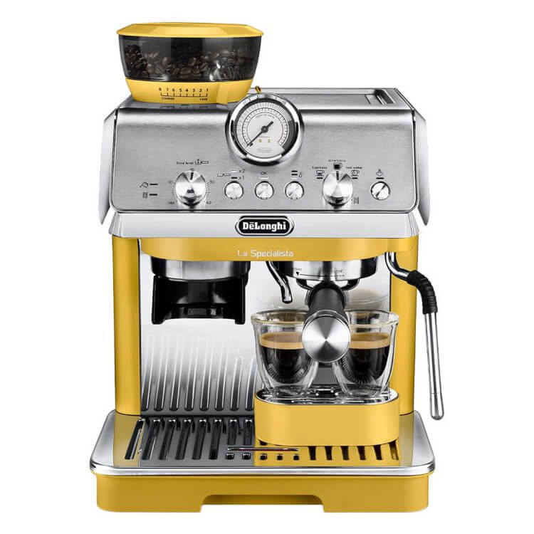 מכונת קפה ידנית DeLonghi EC9155.YE La Specialista Arte – צהובה עם מטחנה מובנית וחוויית בריסטה ביתית | יבואן רשמי-משלוח מהיר – תמונה 2