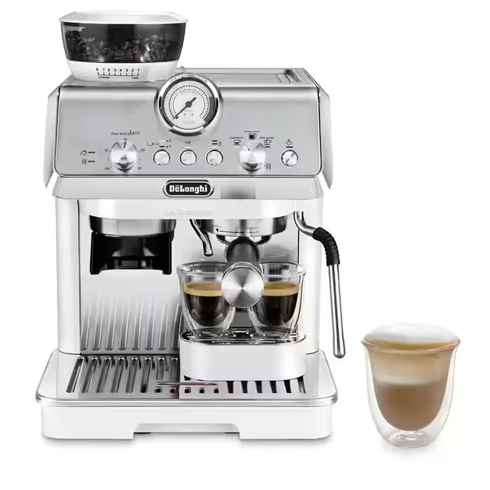 מכונת קפה ידנית DeLonghi EC9155.W La Specialista Arte – בריסטה ביתית לבנה עם מטחנה מובנית | יבואן רשמי-משלוח מהיר – תמונה 4