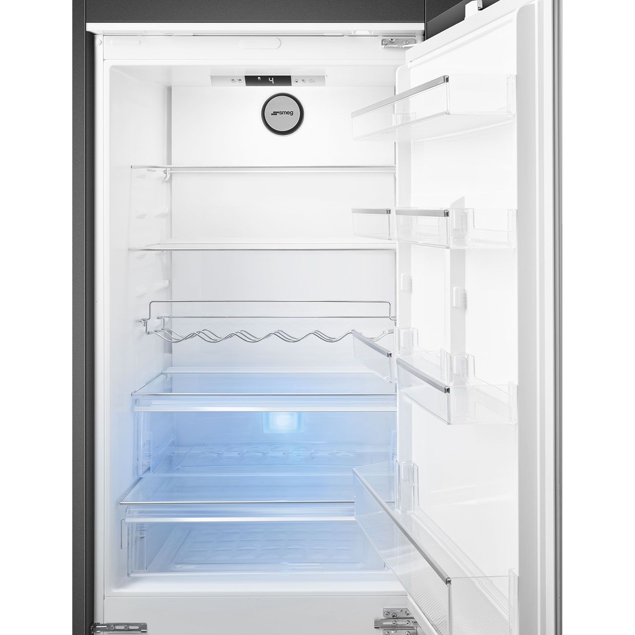 מקרר אינטגרלי מקפיא תחתון SMEG C875TNE – בנפח 370 ליטר עם Total No Frost ואינוורטר שקט | משלוח מהיר – תמונה 2