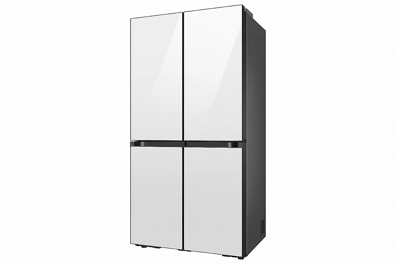 מקרר 4 דלתות מקפיא תחתון 852 ליטר Samsung RF88DB9623WH BESPOKE זכוכית לבנה- יבואן רשמי – תמונה 2
