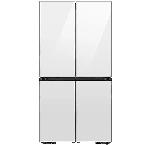 מקרר 4 דלתות מקפיא תחתון 852 ליטר Samsung RF88DB9623WH BESPOKE זכוכית לבנה- יבואן רשמי – תמונה 3