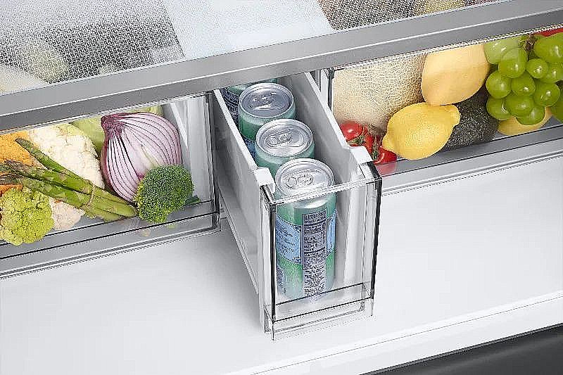 Samsung RF70DB9125BK – מקרר 4 דלתות סמסונג BESPOKE שחור עם קירור משולש ושבת | יבואן רשמי – תמונה 2