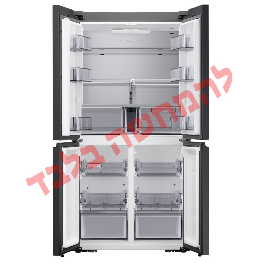 Samsung RF70DB9125BK – מקרר 4 דלתות סמסונג BESPOKE שחור עם קירור משולש ושבת | יבואן רשמי – תמונה 9