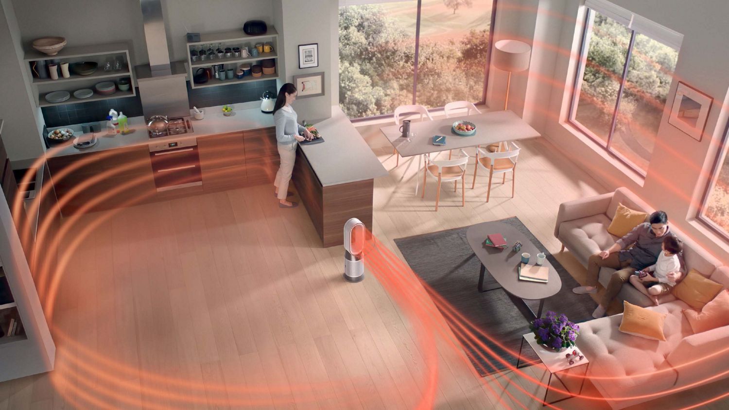 מסנן אוויר חם וקר Dyson Purfier Hot+Cool Gen1 דגם: HP10