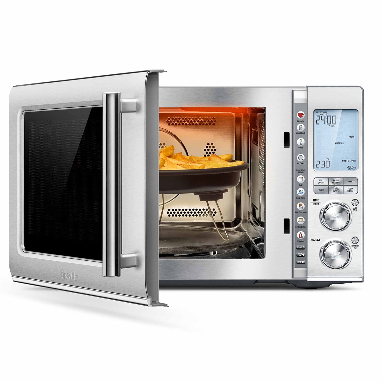 מיקרוגל משולב תנור 34 ליטר Breville BMO870BST | Combi Wave™ 3 in 1 | AirFry | יבואן רשמי-משלוח מהיר – תמונה 2