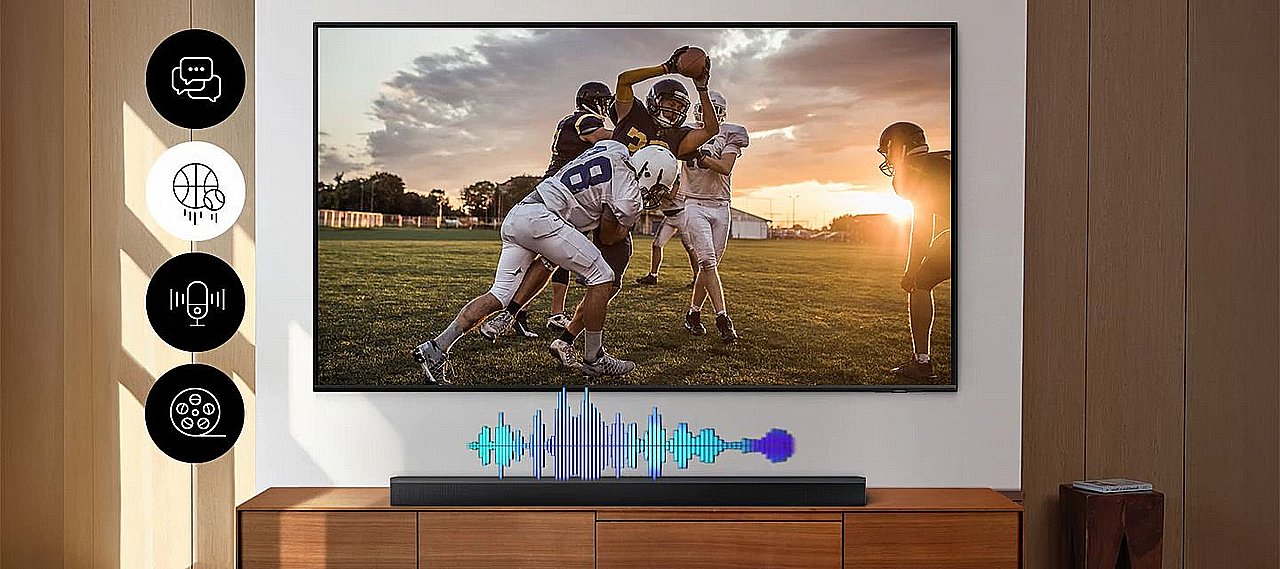 מקרן קול SAMSUNG HW-B750D עם 5.1 ערוצים וסאב וופר | סמליין-משלוח מהיר – תמונה 4