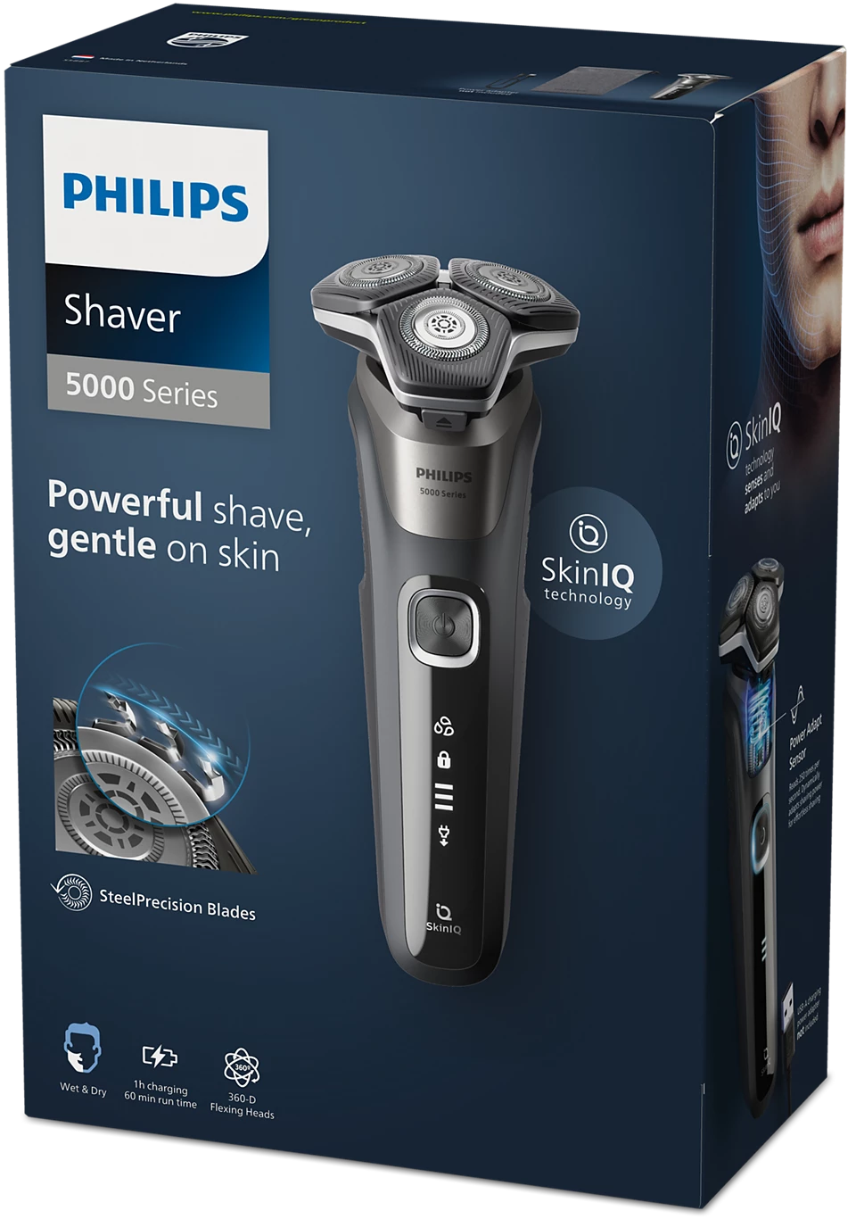 מכונת גילוח Philips S5887/10 – גילוח רטוב ויבש עם SkinIQ | יבואן רשמי-משלוח מהיר – תמונה 3
