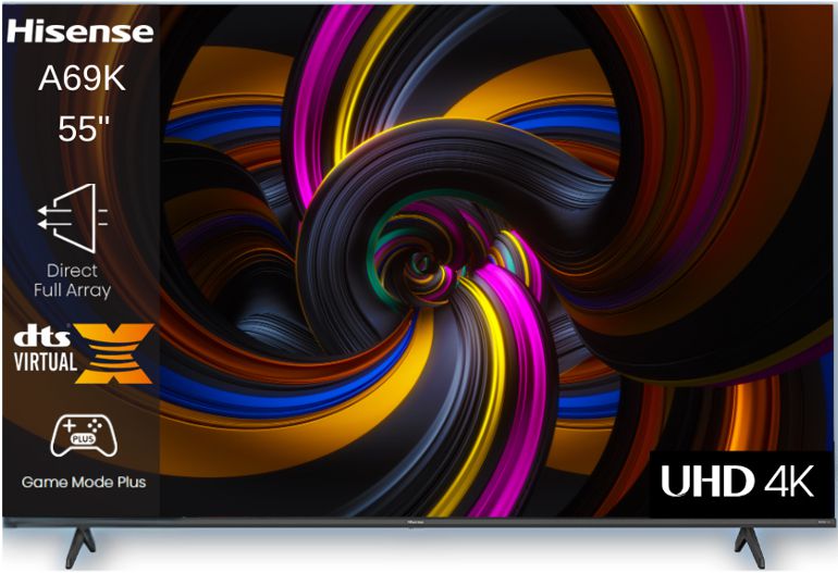 טלוויזיה חכמה 55 אינץ' Hisense 55A69K UHD 4K יבואן רשמי – תמונה 2