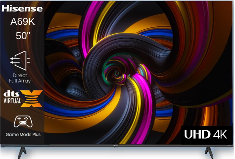טלוויזיה חכמה 50 אינץ' Hisense 50A69K UHD 4K יבואן רשמי – תמונה 2