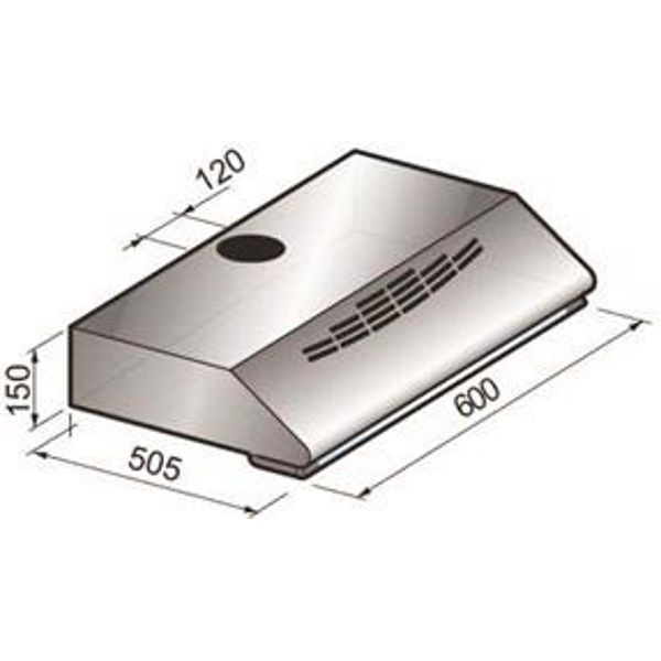 קולט אדים Delonghi CHS305N שחור