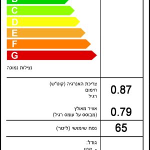תנור משולב כיריים 4 מבערים - דו תאי 60 ס"מ Bellers דגם: BL1218W לבן