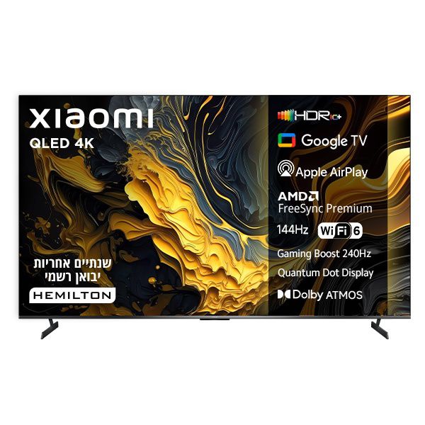 טלוויזיה Xiaomi TV Max 100 L100MA-MAXME – מסך QLED 4K ענק 100״ עם 144Hz | יבואן רשמי