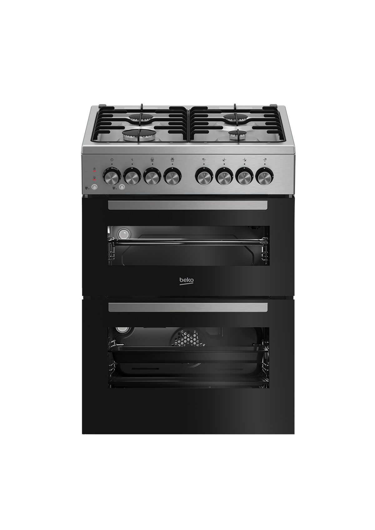 תנור משולב גז Beko KFDM62120DXDSL – דו־תאי עם מצב שבת ו-SteamShine® | יבואן רשמי – תמונה 2