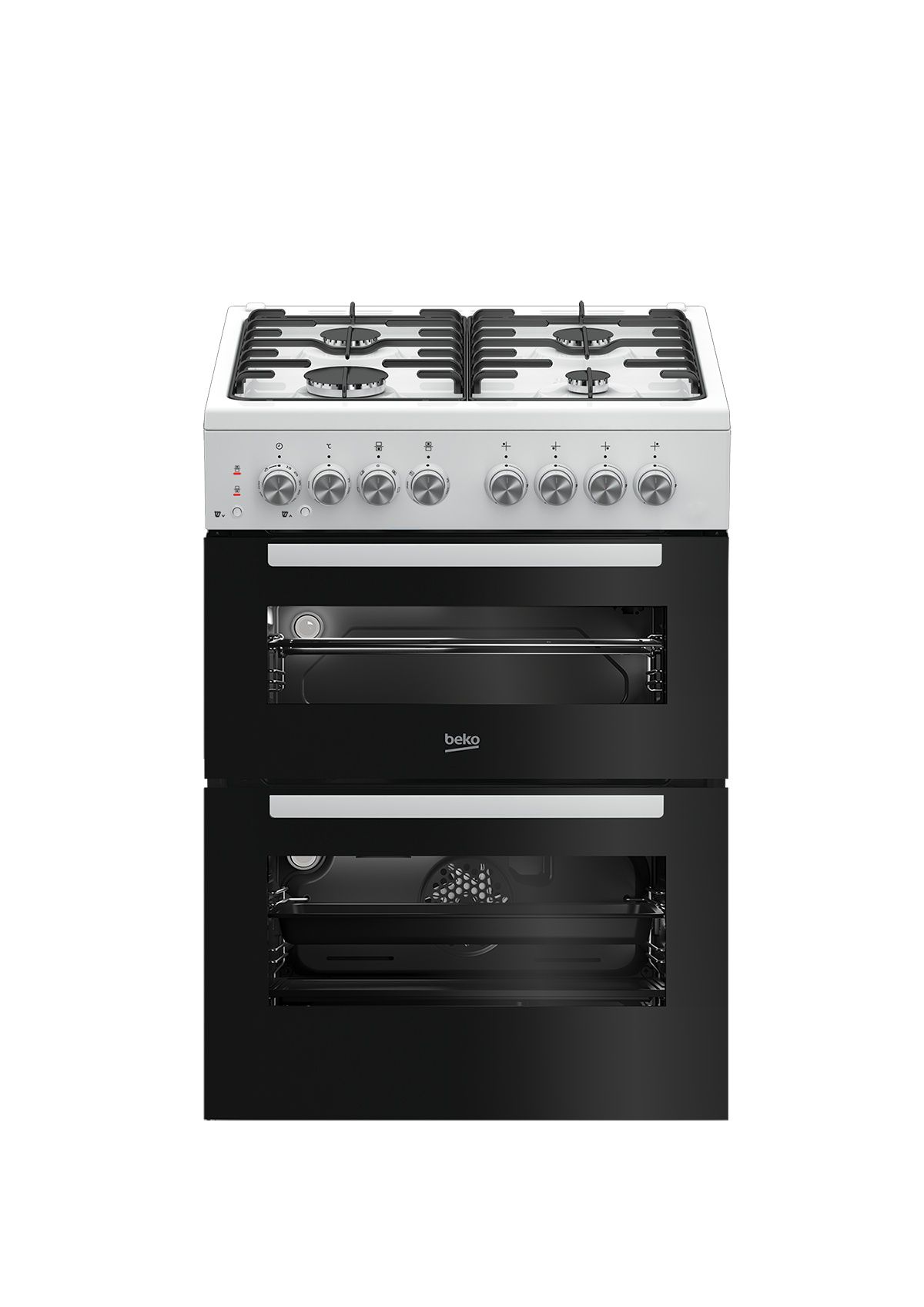 תנור משולב גז Beko KFDM62120DWDSL – דו־תאי לבן עם מצב שבת ו-SteamShine® | יבואן רשמי – תמונה 2