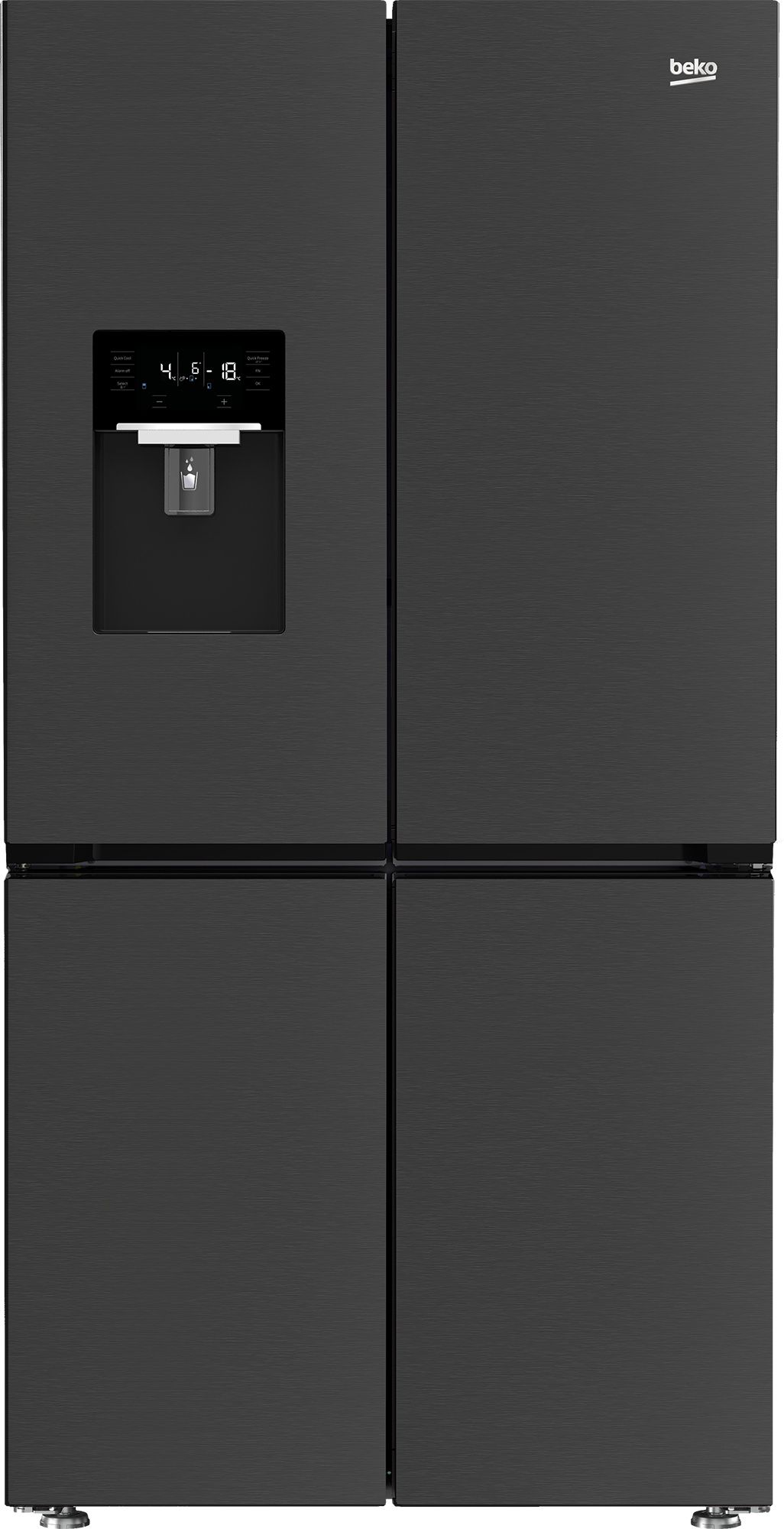 מקרר 4 דלתות מקפיא תחתון 565 ליטר BEKO GN1518XBRP יבואן רשמי – תמונה 3