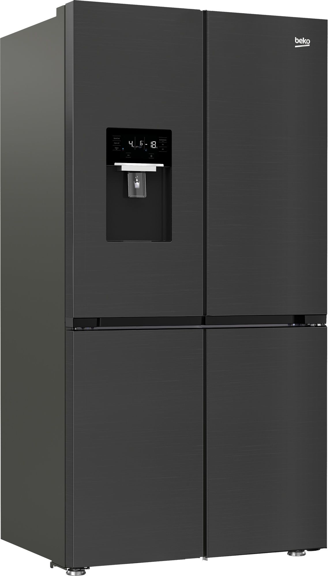 מקרר 4 דלתות מקפיא תחתון 565 ליטר BEKO GN1518XBRP יבואן רשמי – תמונה 4