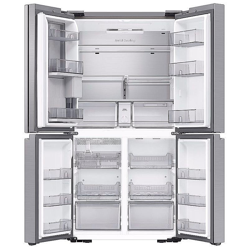 מקרר 4 דלתות SAMSUNG RF82DG9621SR מקפיא תחתון-852 ליטר, פלטינום סטיל מוברש-יבואן רשמי