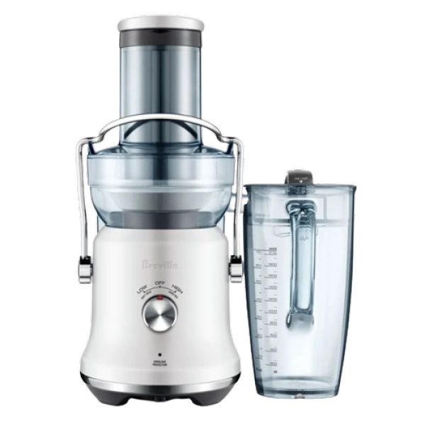 מסחטת מיץ חשמלית Breville BJE530SST בצבע לבן - פתח רחב 88 מ"מ, סחיטה שקטה, מיכל 2 ליטר | יבואן רשמי-משלוח מהיר – תמונה 3