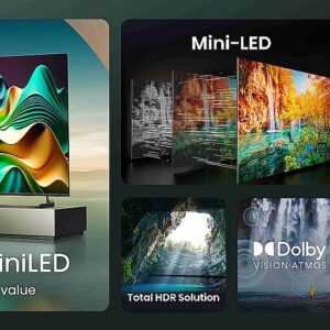 טלוויזיה חכמה 65 אינץ' Hisense 65U62NQ ULED MiniLED יבואן רשמי