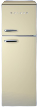 מקרר רטרו Galanz RDF-360-G-RT-BL בז' - 2 דלתות, 295 ליטר