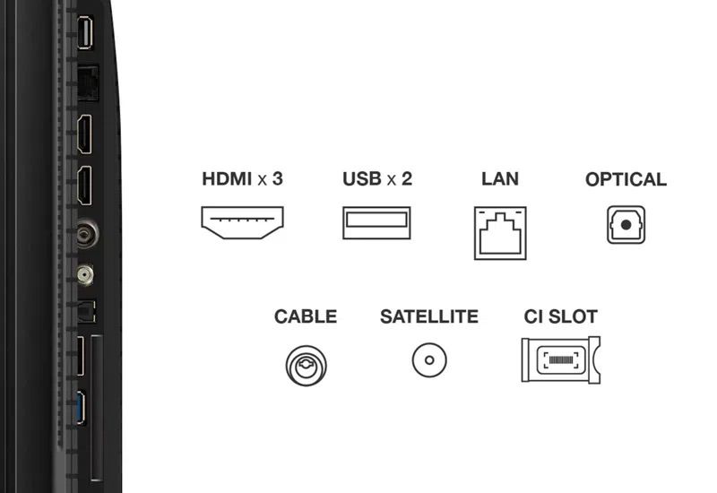 טלוויזיה חכמה 43 אינץ' TCL 43P7K מסך QLED 4K עם Google TV - יבואן רשמי | משלוח מהיר – תמונה 5