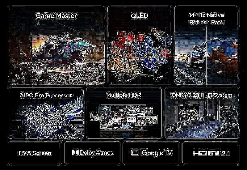 טלוויזיה חכמה 85 אינץ' TCL 85P8K QLED 4K עם Google TV | יבואן רשמי-משלוח מהיר – תמונה 2
