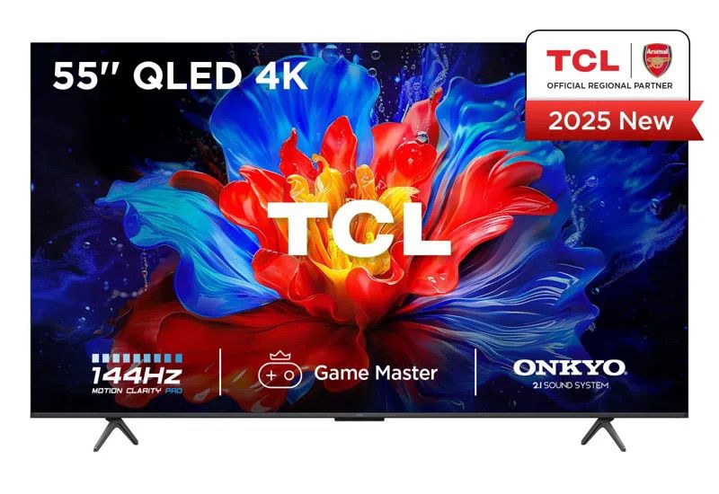 טלוויזיה חכמה 55 אינץ' TCL 55P8K QLED 4K עם Google TV יבואן רשמי | משלוח מהיר