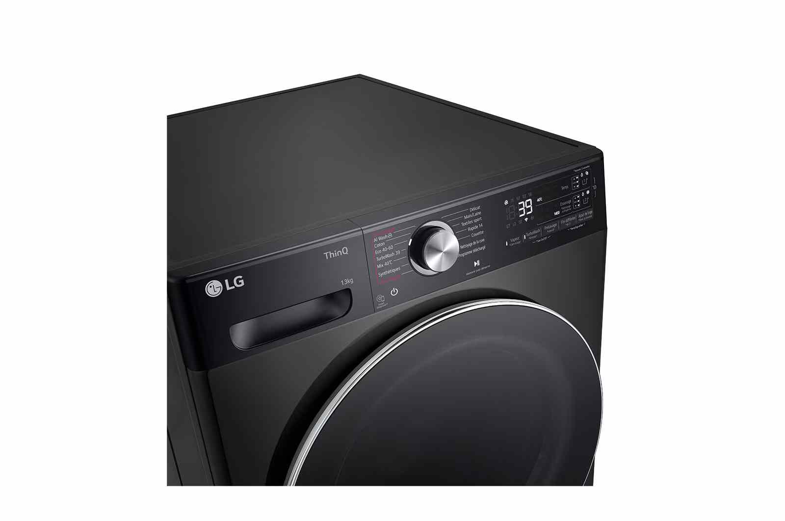 מכונת כביסה LG F34R92BSTA עם ezDispense ,קיבולת 13 ק"ג, פתח קדמי, נירוסטה כהה – תמונה 5