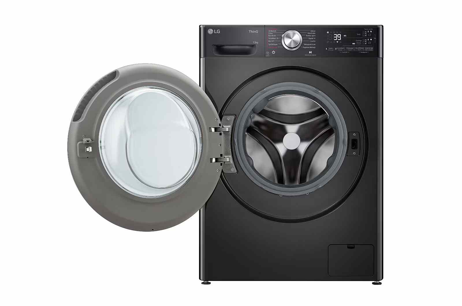 מכונת כביסה LG F34R92BSTA עם ezDispense ,קיבולת 13 ק"ג, פתח קדמי, נירוסטה כהה – תמונה 7