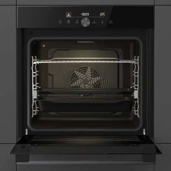 תנור בילד אין Gorenje BOS6747A05DG ברוחב 60 ס"מ-גימור זכוכית שחורה פיקוד שבת – תמונה 2