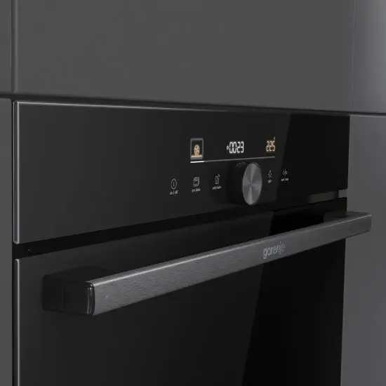תנור בילד אין Gorenje BOS6747A05DG ברוחב 60 ס"מ-גימור זכוכית שחורה פיקוד שבת – תמונה 4