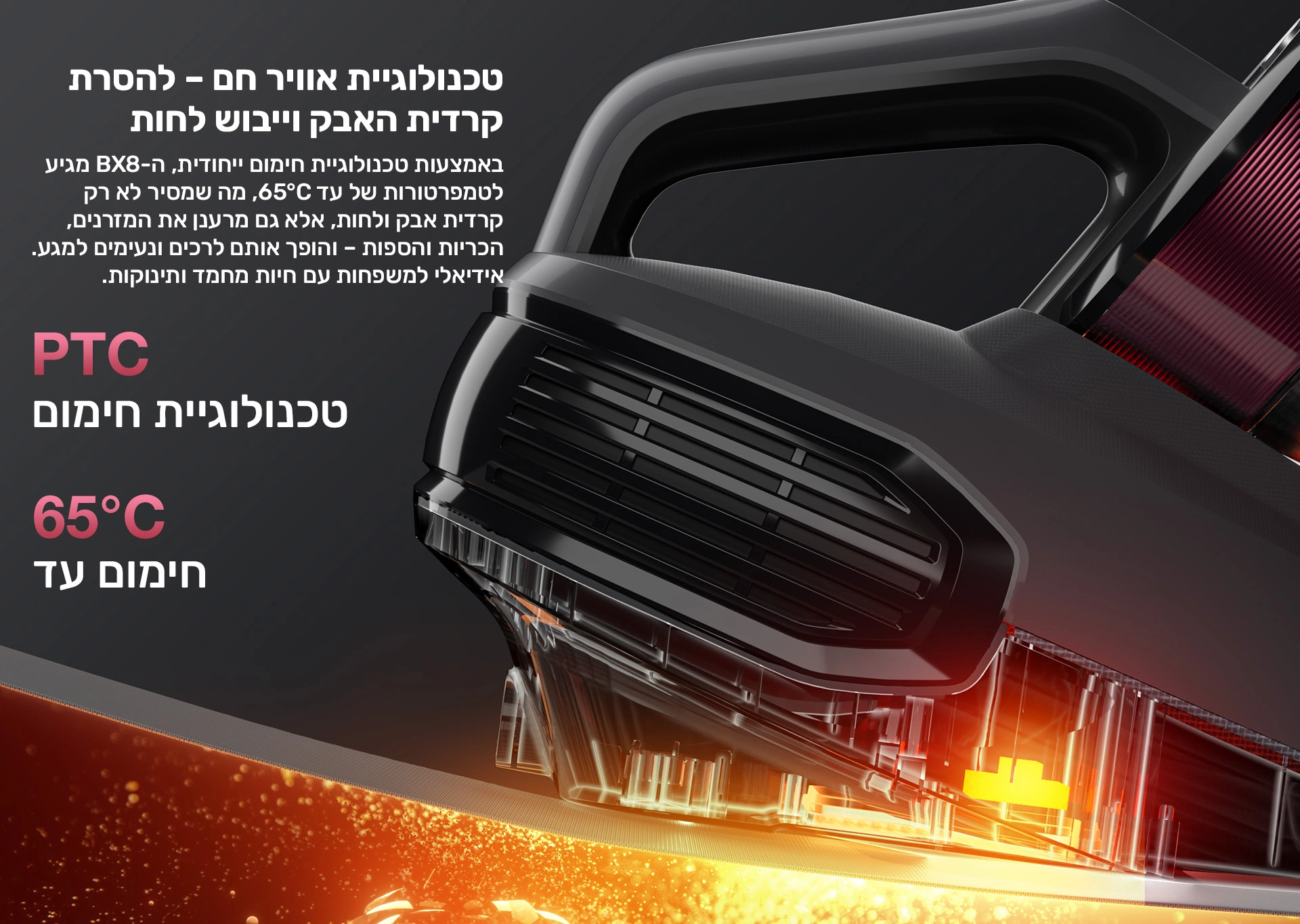 שואב אבק JIMMY BX8 600W לקרדית האבק והאלרגנים יבואן רשמי | משלוח מהיר – תמונה 6