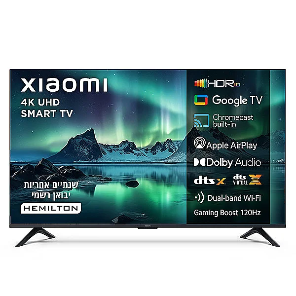 Xiaomi TV A 55 2026 L55MB-AME - טלוויזיה חכמה 55 אינץ' 4K עם Google TV | יבואן רשמי – תמונה 5