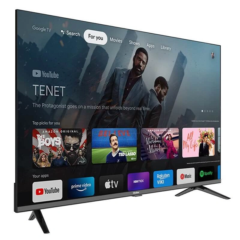 טלוויזיה חכמה 32 אינץ' Haier H32K800X 32" HD Google TV ללא מסגרת – תמונה 2