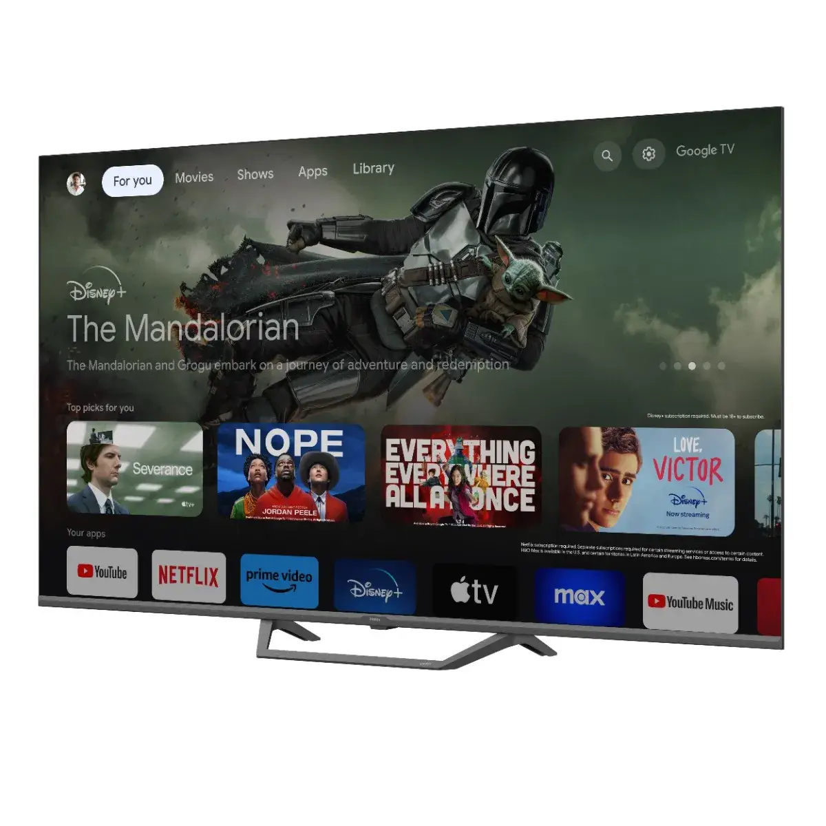 HAIER H55S80FUX – טלוויזיית QLED 4K בגודל 55" עם Google TV ו-120Hz לגיימינג מתקדם | יבואן רשמי-משלוח מהיר – תמונה 4