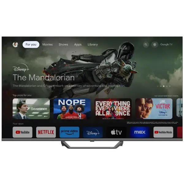 טלוויזיה חכמה 50" HAIER H50S80FUX QLED 4K Google TV | יבואן רשמי