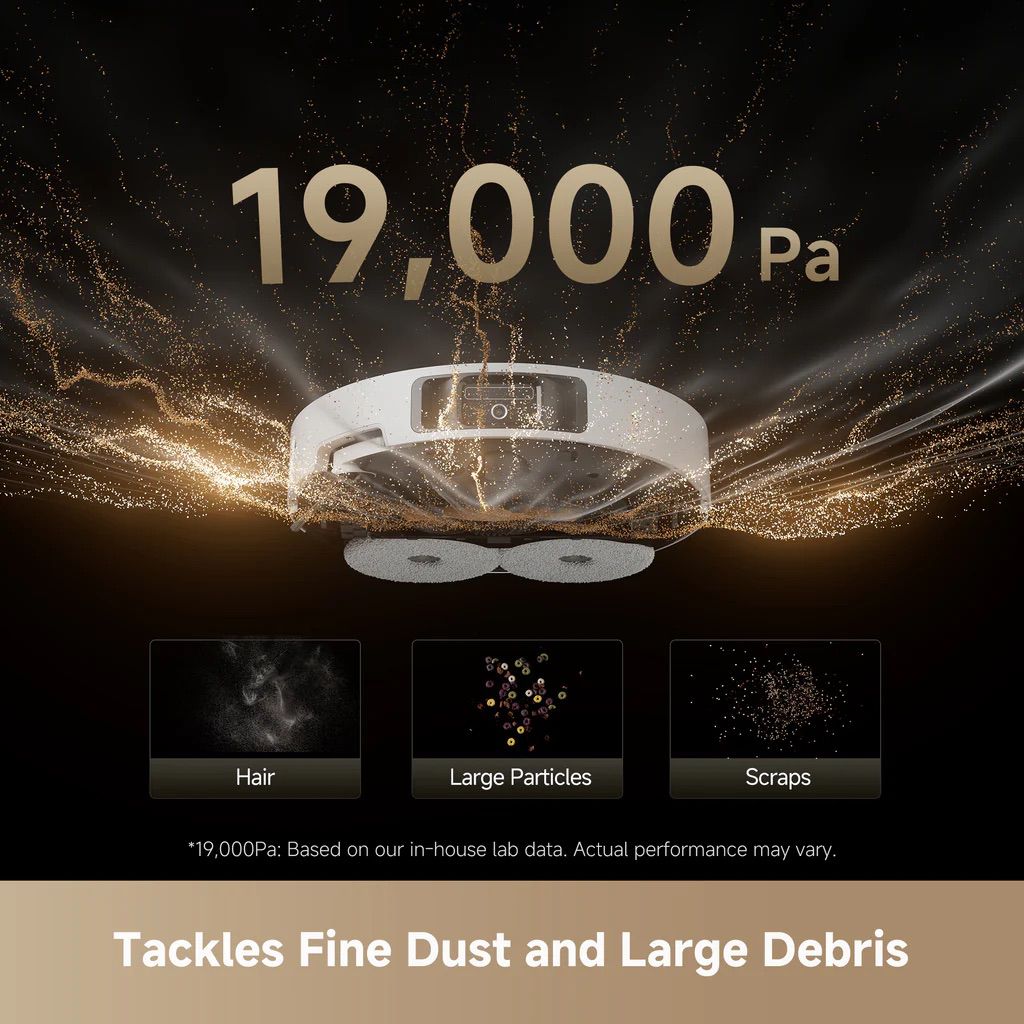 Dreame L40S Pro Ultra – שואב אבק רובוטי חכם עם שטיפה מתקדמת, 19,000Pa ועמדה אוטומטית מלאה | יבואן רשמי-משלוח מהיר – תמונה 7
