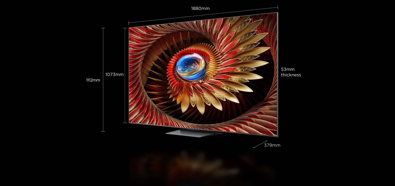 TCL 85C8K QD-Mini LED: טלוויזיית 85 אינץ' עם 4500 ניטים ו-Bang & Olufsen | יבואן רשמי-משלוח מהיר – תמונה 11