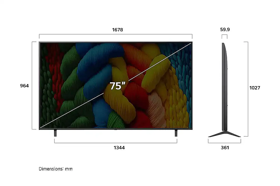 LG 86NANO80A6A – טלוויזיה חכמה 86 אינץ' NanoCell 4K AI 2025 | יבואן רשמי