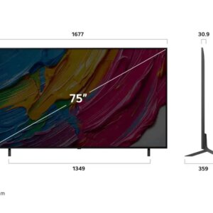 LG 75QNED80A6A – טלוויזיה חכמה 75 אינץ' QNED AI 4K 2025 | יבואן רשמי