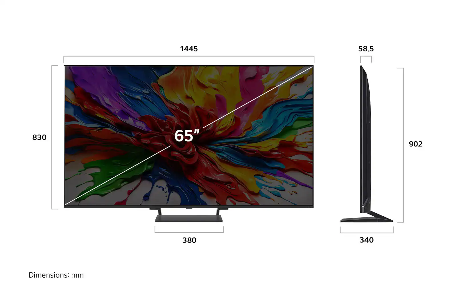 טלוויזיה חכמה 65 אינץ' LG 65QNED93A6A – QNED evo AI MiniLED עם 144Hz | יבואן רשמי-משלוח מהיר – תמונה 14