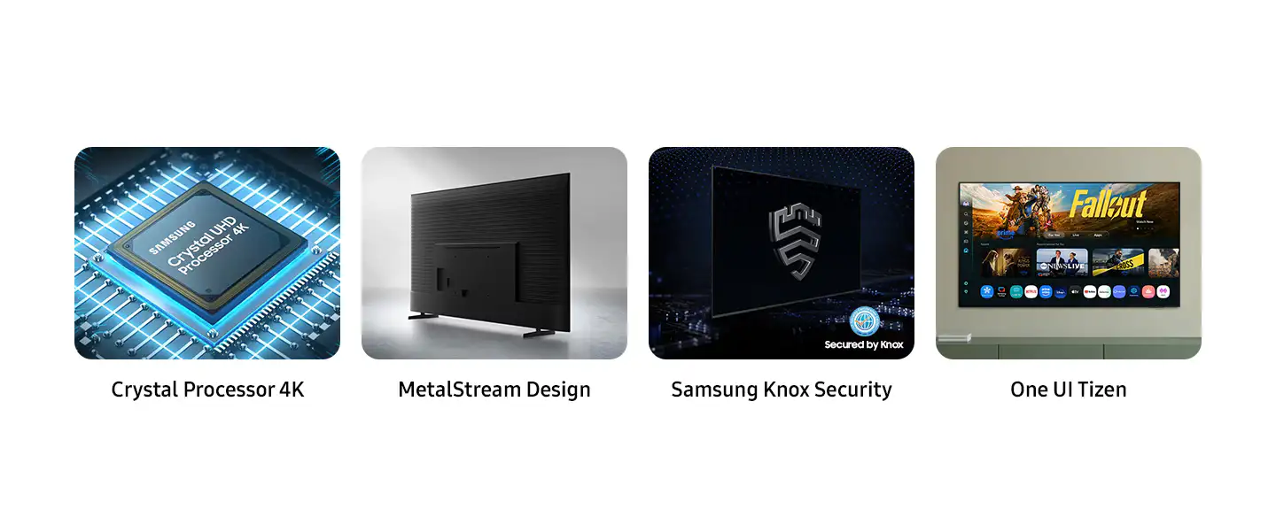 טלוויזיה חכמה Samsung UE65U8000F 65 אינץ׳ Crystal UHD 4K – דגם 2025 עם Tizen | סמסונג ישראל – תמונה 4