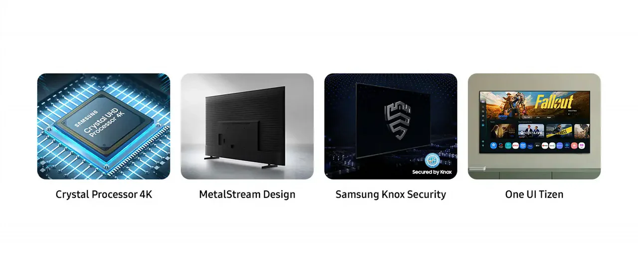 Samsung UE85U8000F – טלוויזיה חכמה 85 אינץ' Crystal UHD 4K דגם 2025 – תמונה 4